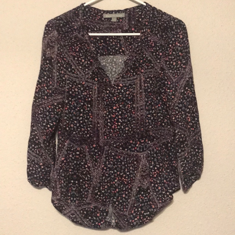 3/4 Sleeve Floral Blouse